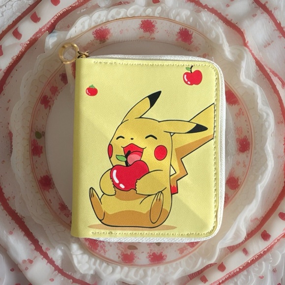 Pokemon Handbags - Pikachu Snacktime Cute Zippered Wallet
